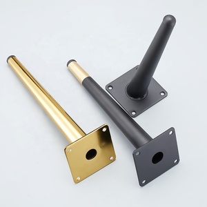 Nhận được mặc cả tùy chỉnh trưởng bề mặt Đương Đại kim loại giảm dần đồ nội thất <span class=keywords><strong>sofa</strong></span> chân vàng đen chân tủ - Product Image 3