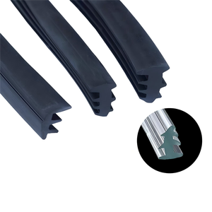 Fábrica personalizada precio barato marca Hejia'an origen Hebei perfil de aluminio junta de sellado de <span class=keywords><strong>goma</strong></span> tira puerta <span class=keywords><strong>ventanas</strong></span> corte - Product Image 1