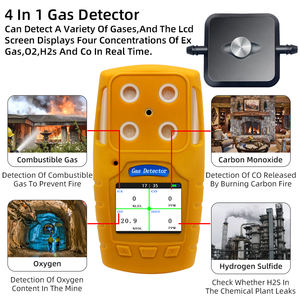 Detector de Gases Múltiple Portátil 4 en 1 Safewill ES30A, Certificado ISO9001 ATEX CE, Protección IP64, Alarma de Vibración, Sonido y Luz - Product Image 6