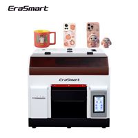 Erasmart A4 taille imprimante UV L800 3D UV à plat Imprimante pour bouteille en verre Phonecase