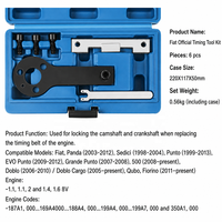 Kit d'outils de calage de distribution pour Fiat 500 Panda 1.2L 8V 1.4 VVT 16v, outil de calage de courroie de distribution, outils de réparation automobile