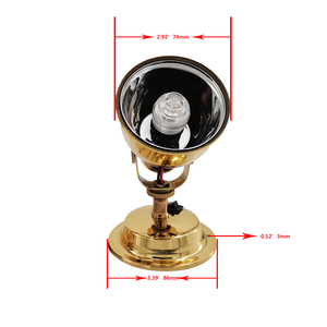 Latón LED 5W Luz de lectura dorada Lámpara de escritorio ajustable RV <span class=keywords><strong>Kayaka</strong></span> Hardware Accesorios para barcos - Product Image 3