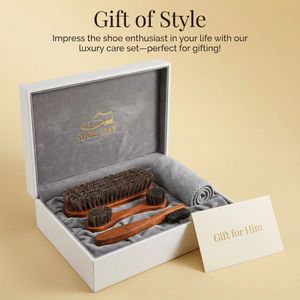 Juego de Cepillos de Crines de Caballo de Primera Calidad para Limpiar y Pulir Zapatos, Suministro de Fábrica |   Mango de Madera Maciza |   OEM/ODM Disponible - Product Image 6