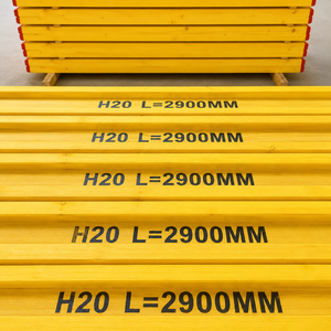 คานไม้ H20 สำหรับแบบหล่อคอนกรีต ขนาด 200x100 มม. ทำจากไม้แปรรูป LVL ใช้ซ้ำได้ 30-50 ครั้ง สำหรับแบบหล่อผนังและพื้นคอนกรีต - Product Image 2