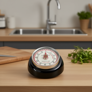 Zassenhaus Kitchen <b>Timer</b> 55 Min Retro Style Black Base - Product Image 3