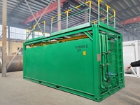 Réservoir de stockage de carburant diesel et essence ISO de 20 pieds, 20 000 litres, avec pompe, pour le stockage de carburant agricole