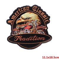 Moto Club Biker Punk broderie fer sur patchs personnalisé en gros personnalité brodé Patch pour vêtements Jeans