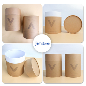 Rapid Prototyping 100% Recycled Biodegradable Cylinder Packaging Box Kraft Custom <b>Paper</b> Tube Packaging - Product Image 1