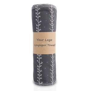 Rouleau de serviettes en papier organique, flanelle, 5 pièces, réutilisables, non papier, serviettes de cuisine en bambou sans papier - Product Image 4