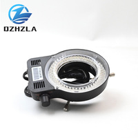 Microscope LED lumière annulaire lumière circulaire réglable adaptée à l'illuminateur de caméra de microscope industriel à zoom stéréo trinoculaire