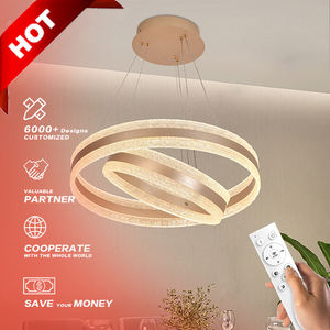 โคมไฟระย้าอะคริลิคทรงกลมสไตล์โมเดิร์นมินิมอลสำหรับห้องครัวห้องอาหารห้องนอนและห้องนั่งเล่นโคมไฟระย้าฐานเหล็กแบบ <span class=keywords><strong>LED</strong></span> - Product Image 1