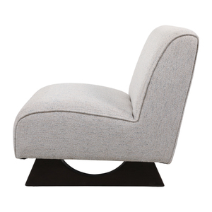 Poltrona Imbottita Contemporanea in Tessuto Grigio, Design Moderno per Soggiorno e Camera da Letto - Product Image 5