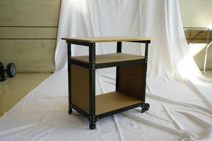 Adjustable-height Woodworking Workbench with Mobile Design - Product Image 6