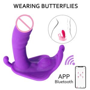APP Controlado 10 Freqüência Borboleta Calcinha Vibrador Invisível Feminino Wearable Clitóris G-Spot Massageador - Product Image 6
