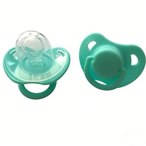Chupete de Silicona para Bebé Recién Nacido, Anti-Cólicos, Ultra Suave, Flujo Lento, Calibre Estándar, Portátil, Antipolvo, Ayuda para Dormir - Product Image 2