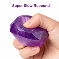 Offre Spéciale – Boîte Mystère de Jouets Anti-Stress Squishy à Rebond Lent en Forme de Goutte d'Eau, Cœur, Diamant, Glitter Cristal pour Enfants et Adultes