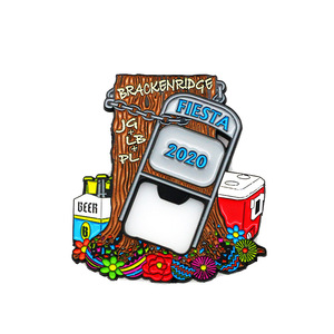 Brackenridge Fiesta 2020 - Abridor de Botellas Magnético para Refrigerador, Recuerdo, Regalo - Product Image 2