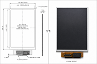 Layar LCD IPS TFT 10.1 inci 800x1280 Antarmuka MIPI DSI 4-Lane Kecerahan Tinggi 850 Nits Tahan Suhu Lebar untuk Digital Signage