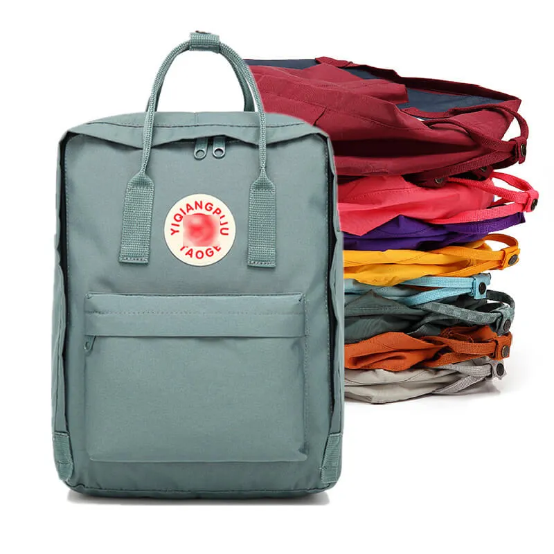 V254-mochilas de nylon cuadradas a prueba de agua para niñas, mochilas escolares de poliéster, mini mochila de viaje