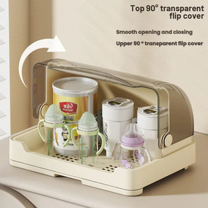 Meuble de rangement <span class=keywords><strong>en</strong></span> <span class=keywords><strong>plastique</strong></span> pour articles essentiels de bébé, <span class=keywords><strong>tour</strong></span> de rangement à <span class=keywords><strong>4</strong></span> niveaux avec <span class=keywords><strong>tiroirs</strong></span> et organiseur de biberons - Product Image 3