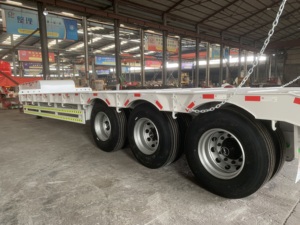 ZW Group 80 tonnes col de cygne détachable 3 essieux surbaissé semi-remorque Lowboy camion remorque à vendre au Nigeria - Product Image 6