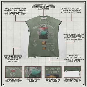 <span class=keywords><strong>T</strong></span>-<span class=keywords><strong>shirt</strong></span> <span class=keywords><strong>Homme</strong></span> Double Couche Effet Vieilli et Délavé 300 g/m² 100 % Coton Coupe Boxy <span class=keywords><strong>Vert</strong></span> Décoloré Streetwear Manches Longues - Product Image 4