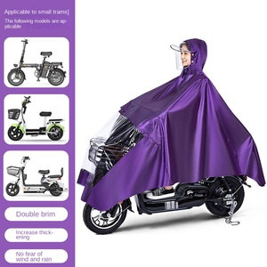 Áo mưa xe máy điện Classic Tour dành cho nam nữ, cỡ lớn, chất liệu vải Oxford dày dặn, chống thấm nước, chống gió, đi du lịch, che kín toàn thân - Product Image 6