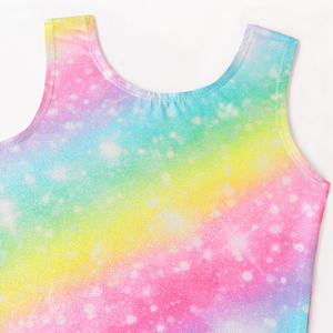 Haute qualité nouveaux tout-petits entraînement danse porter arc-en-ciel couleur Ballet Yoga natation filles gymnastique <span class=keywords><strong>justaucorps</strong></span> - Product Image 4
