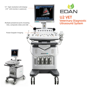เครื่องอัลตราซาวนด์วินิจฉัยโรคสัตว์ EDAN U2 VET หน้าจอ LCD 15 นิ้ว ระบบ B/M ภาพสี PDI สำหรับการตรวจสุนัขและแมว - Product Image 2