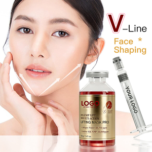 Mascarilla Facial Reafirmante y Lifting con Colágeno 10000ppm Golden Silk, Redefine la Línea de la Mandíbula y el Contorno de las Mejillas, Antienvejecimiento, Marca Privada OEM/ODM - Product Image 5