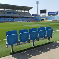 Siège de tribune pliable en aluminium pour stade avec accoudoirs pour extérieur ZS-QF01