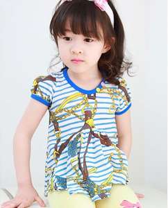 T-shirt en gros pour filles, imprimé en sérigraphie sur rouleau, style coréen - Product Image 2