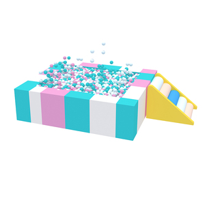 Giá rẻ chất lượng cao trẻ em trắng pastel bọt trong nhà mềm chơi thiết bị để bán với bóng <span class=keywords><strong>Pit</strong></span> hàng rào khối Thảm leo núi - Product Image 2