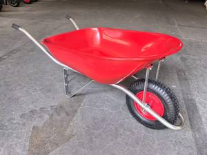 Brouette agricole en métal <span class=keywords><strong>Trojan</strong></span> Fiji avec roue en métal 4.00-8, normes de spécifications, couleur rouge - Product Image 3