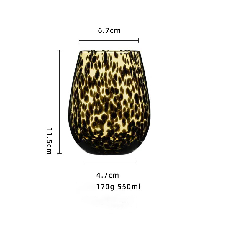 Tasse à eau-léopard