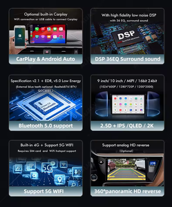 7870 Universal 2K pantalla táctil Android 13 coche pantalla dividida GPS/AM/FM/Bluetooth navegación Radio Multimedia Video coche REPRODUCTOR DE DVD - Product Image 2