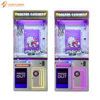 Machine d'arcade attrape-jeux LED personnalisable de haute qualité avec écran coloré, construction en acrylique et métal, pour attraper des peluches
