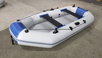 YUNFAN Bateau pneumatique gonflable en PVC à 3 couches pour 5 personnes, bateau de pêche de 3,0 m, radeaux portables pour sports nautiques