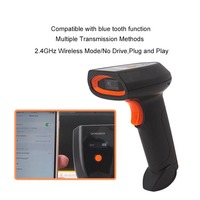 Lector de código de barras portátil inalámbrico JINGXIN, escáner de código QR de mano 1D 2D para supermercado