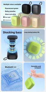Custom Logo Portable X25 <b>Mini</b> Bluetooth <b>Speaker</b> with Card Subwoofer Fabric Pattern Wireless Outdoor Audio USB Gadget Promotion - Product Image 3
