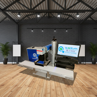 Machine de marquage laser à fibre refroidie par air de table CNC à positionnement visuel CCD QUANTUM avec une précision de 0,001 mm