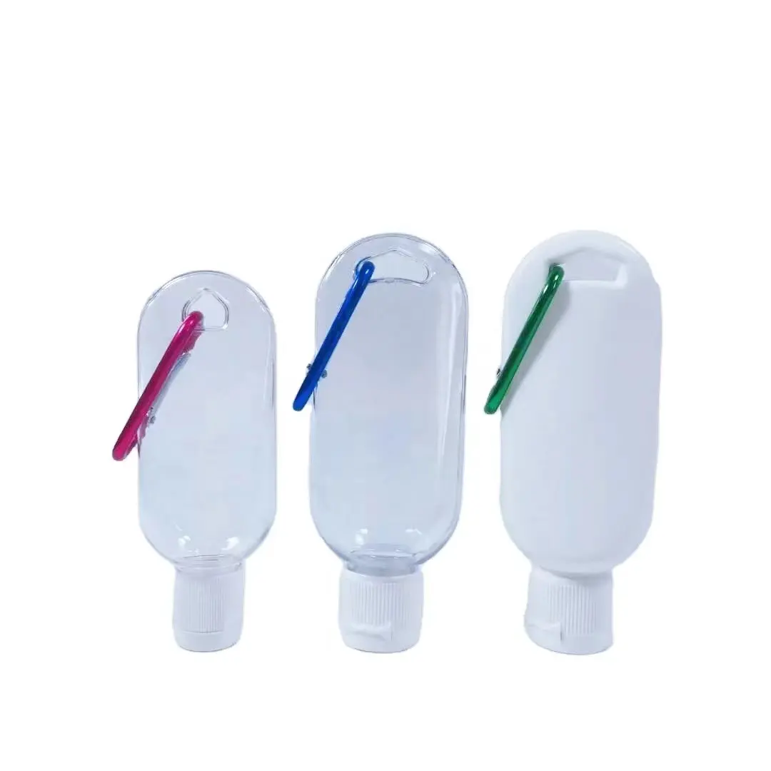 Bán buôn xách tay lật Top mỹ phẩm nhựa bóp ống bao bì nhựa không có không khí cảm ứng mềm chai với móc