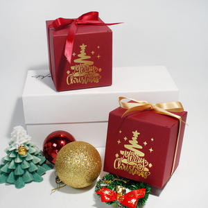 Venta al por mayor pequeña fiesta <span class=keywords><strong>de</strong></span> Navidad <span class=keywords><strong>de</strong></span> lujo favores dulce embalaje <span class=keywords><strong>regalo</strong></span> <span class=keywords><strong>caja</strong></span> <span class=keywords><strong>de</strong></span> chocolate <span class=keywords><strong>caja</strong></span> <span class=keywords><strong>de</strong></span> dulces con cinta - Product Image 1