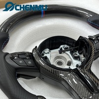 Volant chauffant personnalisé en fibre de carbone pour BMW M2 M3 M4 M5 F10 F50 F30 F32 F80 F82 F90 E90 E92 E70 E80, directement de l'usine