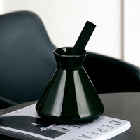 Diffuseur de parfum d'ambiance de luxe en verre en forme de fiole conique, marque privée, avec logo personnalisé, pour aromathérapie