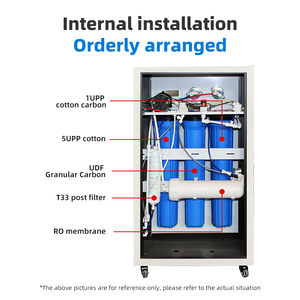3000L RO sắt loại tủ máy lọc nước thẩm thấu ngược hệ thống lọc với bơm & PLC 200L/giờ cho doanh nghiệp - Product Image 3
