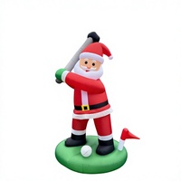 Décorations gonflables de Noël à thème sportif, best-seller transfrontalier, scène de golf, accessoires en tissu polyester