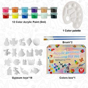 Figuras De Cermica Para Pintar Peinture Figurines En Céramique à Peindre Kiddies Peinture Set Poterie Peinture Kit pour Enfants - Product Image 2