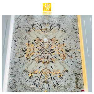 Losas de Piedra Natural para Paredes, Revestimiento de Piso, Azulejos de Lujo para Exteriores de Edificios, Escaleras de Mármol Amarillo Transparente - Product Image 4