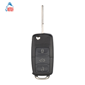MS 3 botones con HU66 hoja de llave sin cortar carcasa de llave de Control remoto para Volkswagen Flip remoto vehículo inteligente funda de llavero en blanco - Product Image 1